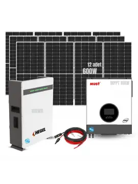 Klima + Çamaşır Makinesi ve 2HP Dalgıç Pompa Çalıştıran En Güçlü Solar Paket