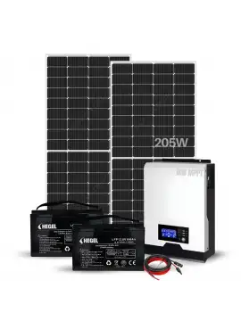 Küçük Bağ Evleri İçin Güneş Enerjisi Paketi - Mini Buzdolabı ve Aydınlatma İçin İdeal