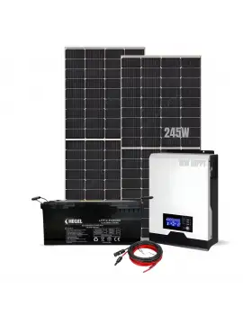 Lityum Akülü Ekonomik Karavan Güneş Enerjisi Paketi - 2.9 KW - 4.4 KW Günlük Üretim - Solar Paket MAX3