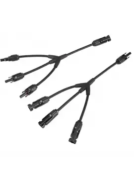 MC4 30cm Kablolu 3lü Y Tipi Paralelleme Güneş Paneli Bağlantı Konnektörü