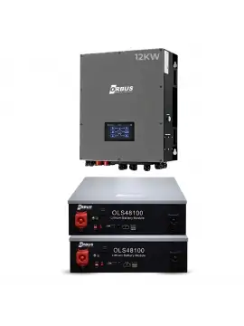 Orbus 12KW Trifaze Hibrit İnverter + 10.24kWh Yedekleme Kesintisiz Güç Kaynağı