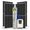 4 adet Güneş Paneli ile Çalışan 110 Volt Sulama Paketi - Max.110 Metre - Max.7.5 Ton Su