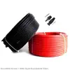 4mm 100m Kırmızı + 100m Siyah Solar Kablo ve Konnektör Set
