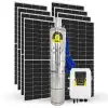 8 adet Güneş Paneli ile Çalışan 2200 Watt Sulama Paketi - Max.120 Metre - Max.11 Ton Su