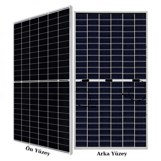 Gazioğlu Solar 375 Watt A+ Half Cut Bifacial Güneş Paneli - Monokristal Solar Panel
