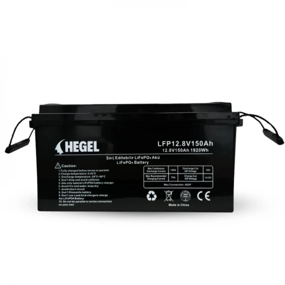 Hegel 12.8V 150Ah Lityum Akü - LiFePo4 Batarya Akü