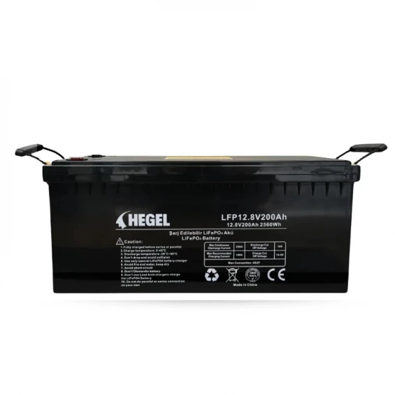 Hegel 12.8V 200Ah Lityum Akü - LiFePo4 Batarya Akü