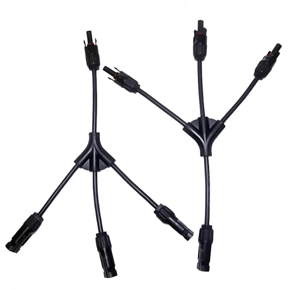 MC4 30cm Kablolu 3lü Y Tipi Paralelleme Güneş Paneli Bağlantı Konnektörü