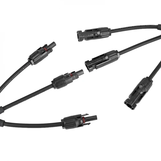 MC4 30cm Kablolu 3lü Y Tipi Paralelleme Güneş Paneli Bağlantı Konnektörü