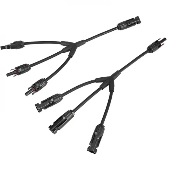 MC4 30cm Kablolu 3lü Y Tipi Paralelleme Güneş Paneli Bağlantı Konnektörü