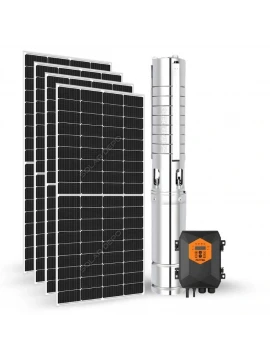 200 Metreye Kadar Basan Uygun Fiyatlı 110V Aküsüz Güneş Panelli Dalgıç Pompa