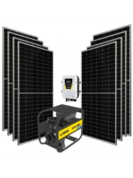 8 adet Güneş Paneli ile Çalışan 2200 Watt Salyangoz Yüzey Pompalı Tarımsal Sulama Paketi