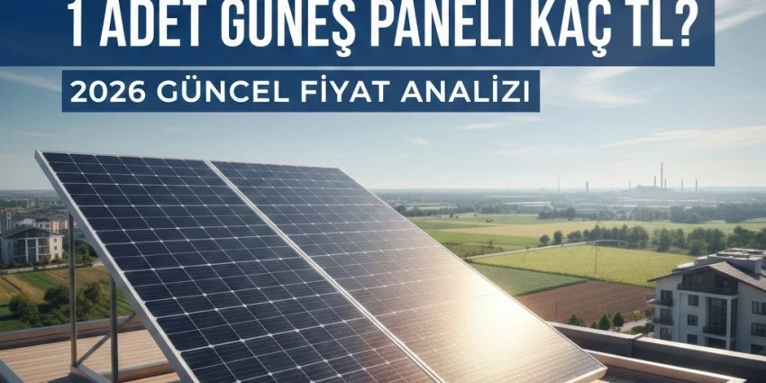 1 Adet Güneş Paneli Kaç TL? 2026 Güncel Fiyat ve Teknoloji Rehberi