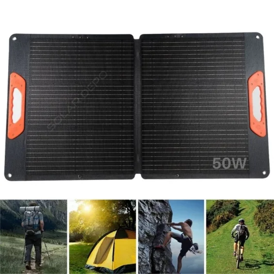 Hegel 50 Watt Portatif Güneş Paneli - Kamp Trekking ve Acil Durumlar İçin İdeal