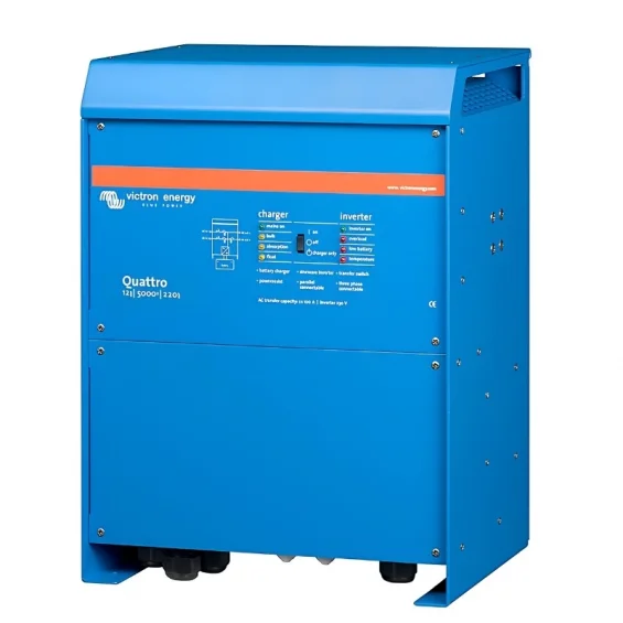 Victron 5KW 5000 Watt Tam Sinüs İnverter 12V 220A Paralellenebilir Şarjı İnverter