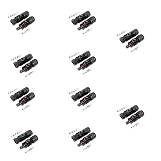 6-10mm Solar Kablo Uyumlu 1500V MC4 Güneş Paneli Bağlantı Konnektör Seti - 10 Adet