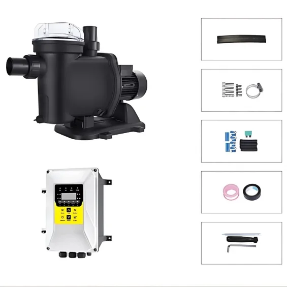 6 adet Güneş Paneli ile Çalışan Hegel 1200 Watt Solar Havuz Pompası