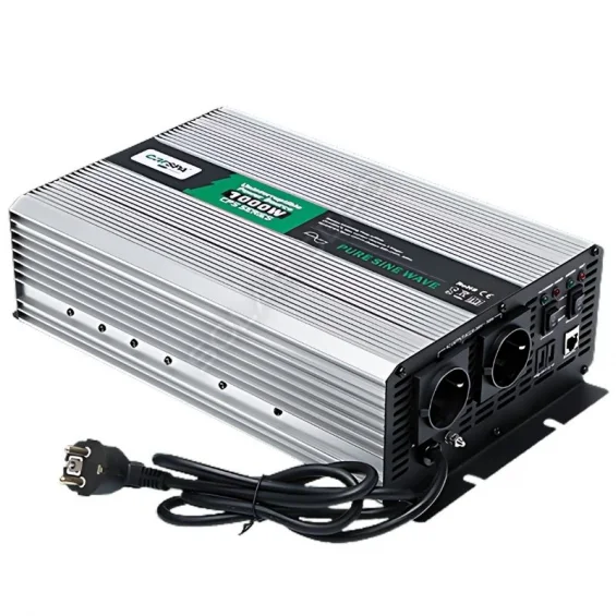 Carspa 1KW 1000 Watt 12 Volt Tam Sinüs Karavan İnverteri - Şebekeden Şarjlı