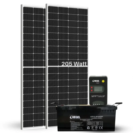 Çift Panelli Lityum Akülü Karavan DC Solar Paket - 12 Volt Buzdolabı + Hidrafor + TV Çalıştırın