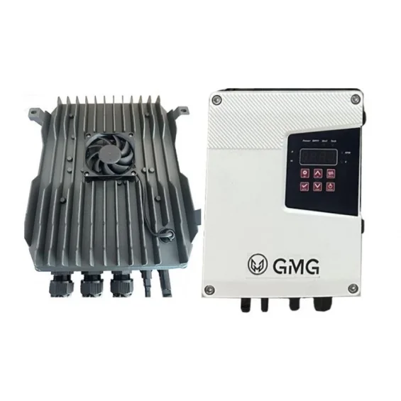 GMG 380 Volt 2500W Sürücülü DC/AC Solar Dalgıç Derin Kuyu Pompası - Max.148 Metre - Max.9 Ton Su