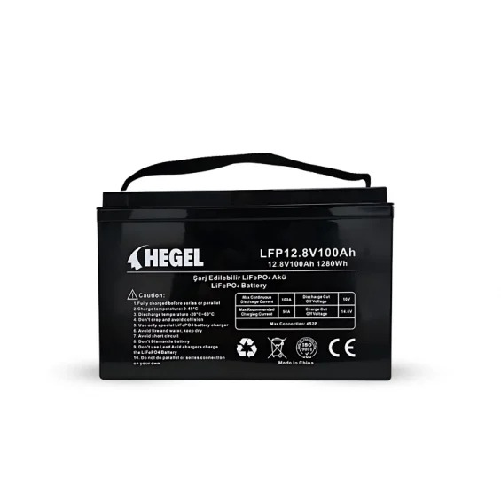 Hegel 100Ah 25.6V LiFePO4 Lityum Akü + Bluetooth