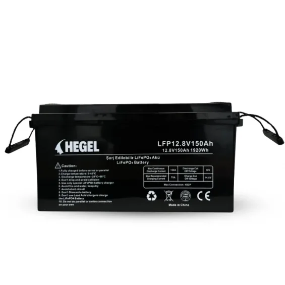 Hegel 12.8V 150Ah Lityum Akü - LiFePo4 Batarya Akü