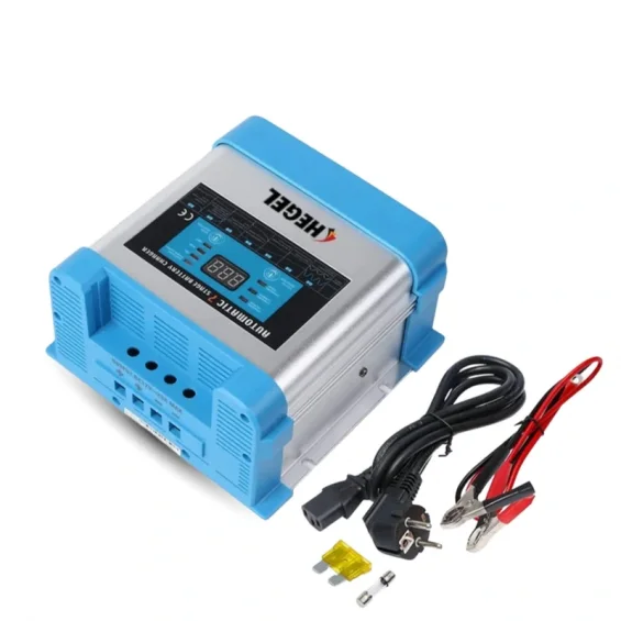 Hegel 20A 12 Volt AC-DC 7 Aşamalı Şarj Modlu Çift Pil Çıkışlı Akü Şarj Cihazı