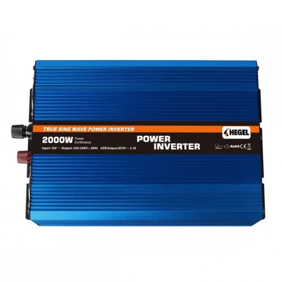 Hegel 2KW 2000 Watt 12 Volt Tam Sinüs İnverter - Yat ve Teknelere Özel