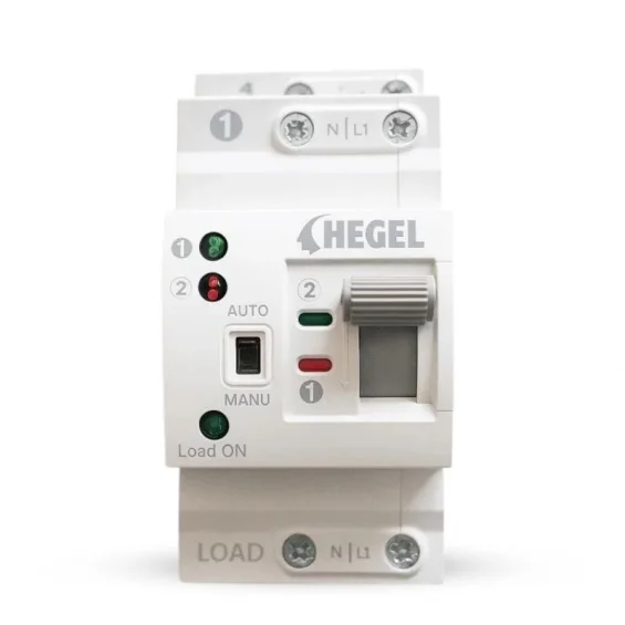 Hegel 63A 230V Monofaze Otomatik-Manuel Transfer Switch