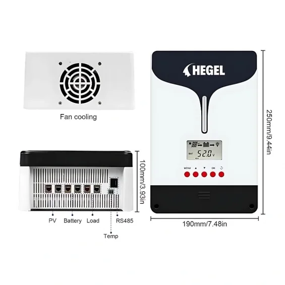 Hegel 80A 12/24/48 Volt MPPT Şarj Cihazı