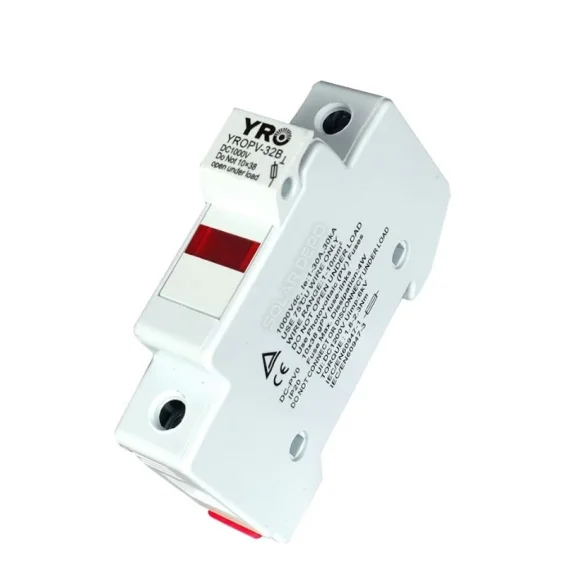 Hegel DC 1000V 20KA Kartuş Yuvası + Hegel DC 20A 1000V Kartuş Sigorta