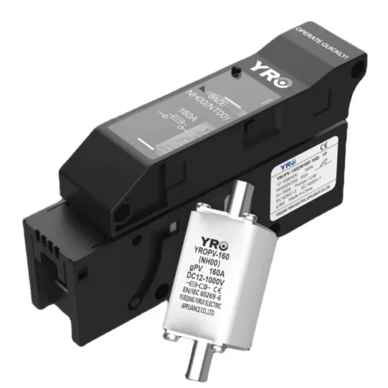 Hegel DC Bıçaklı 1000V 160A Sigorta Yuvası + Hegel DC Bıçaklı 100A 1000V Sigorta