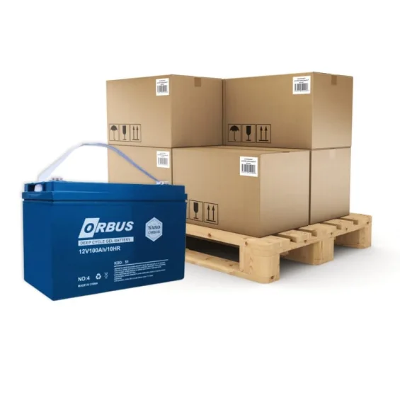 Orbus Jel Akü 100Ah 12V İthal Derin Döngü - 36 Adet Palet