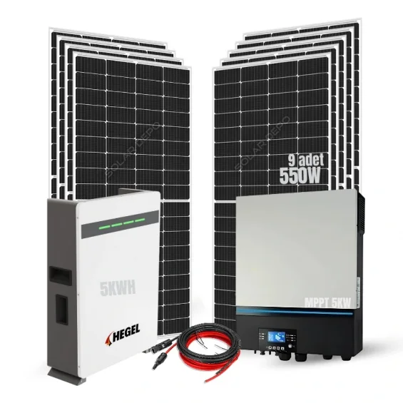Klima Çalıştıran Hibrit Solar Paket - Klima için Güneş Paneli Seti