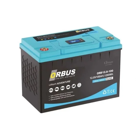 Lityum Akü 12.8V 100Ah 1.28Kwh LiFePo4 Batarya Akü