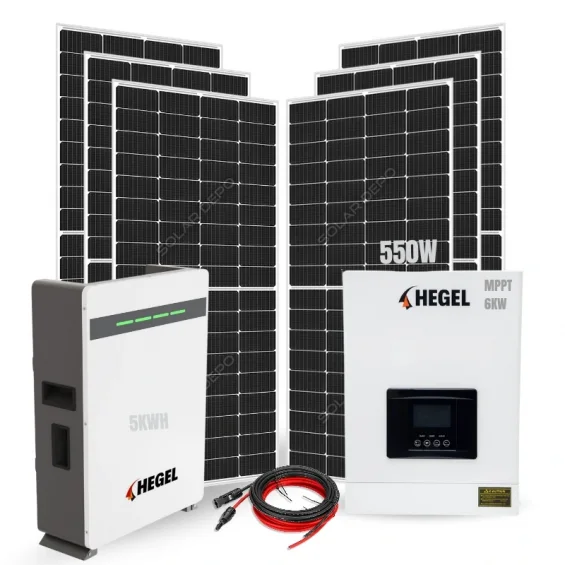 Lityum Akülü Solar Paket - Buzdolabı + TV + Çamaşır Makinesi Çalıştıran Güneş Enerjisi Paketi