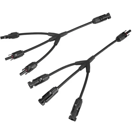 MC4 30cm Kablolu 3lü Y Tipi Paralelleme Güneş Paneli Bağlantı Konnektörü