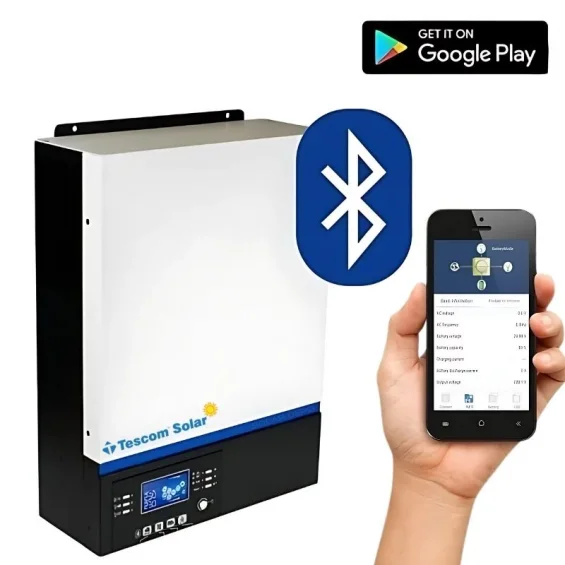 Tescom 3KW 3000 Watt Tam Sinüs Akıllı İnverter 24V 80A MPPT Şarjlı İnverter