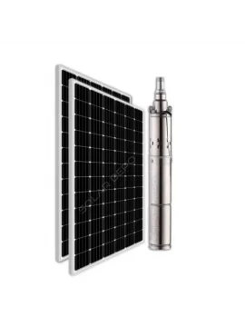 2 adet Güneş Paneli ile Çalışan 12 Volt Sulama Paketi - Max.30 Metre - Max.1.5m³ Su