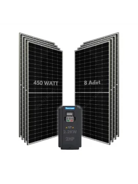 1.5KW 2HP 3Faz 380V Güneş Paneli ile Dalgıç Pompa Sistemi