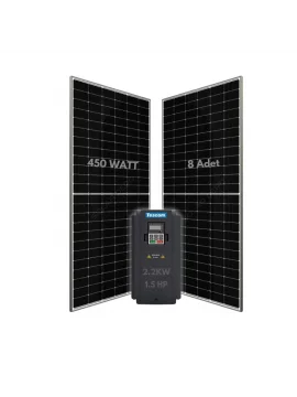 1.5KW 2HP Monofaze 220V Güneş Paneli ile Dalgıç Pompa Sistemi