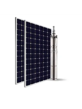 2 Adet Güneş Paneli ile Çalışan GMG 48 Volt Dc Pompalı Sulama Paketi - Max.90 Metre - Max.2 Ton Su