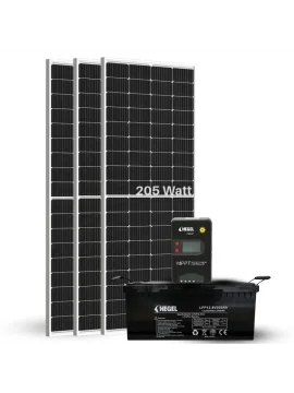 3 Panelli Karavan DC Solar Paket - Güneş Enerjili Lityum Akülü Sistem