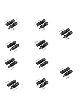 6-10mm Solar Kablo Uyumlu 1500V MC4 Güneş Paneli Bağlantı Konnektör Seti - 10 Adet