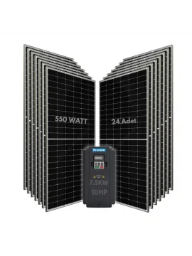 7.5KW 10HP 3Faz 380V Güneş Paneli ile Dalgıç Pompa Sistemi