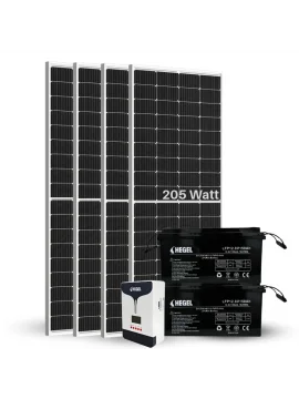 Karavanlara Özel Buzdolabı + TV + Hidrafor Çalıştıran 4 Panelli Lityum Akülü DC Solar Paket