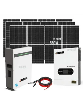 Klima Çalıştıran Enerjisi Paketi - Şebeke Elektriği ile Birlikte Çalışan Lityum Akülü Sistem