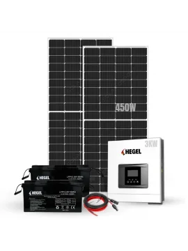 Lityum Akülü Buzdolabı + Tv + Aydınlatma Çalıştıran Güneş Enerjisi Paketi - Günlük 5.4KW - 10.9KW Üretim