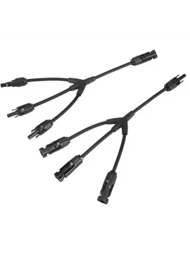 MC4 30cm Kablolu 3lü Y Tipi Paralelleme Güneş Paneli Bağlantı Konnektörü