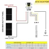 2 Adet Güneş Paneli ile Çalışan Hegel 48 Volt Dc Pompalı Sulama Paketi - Max.70 Metre - Max.4 Ton Su